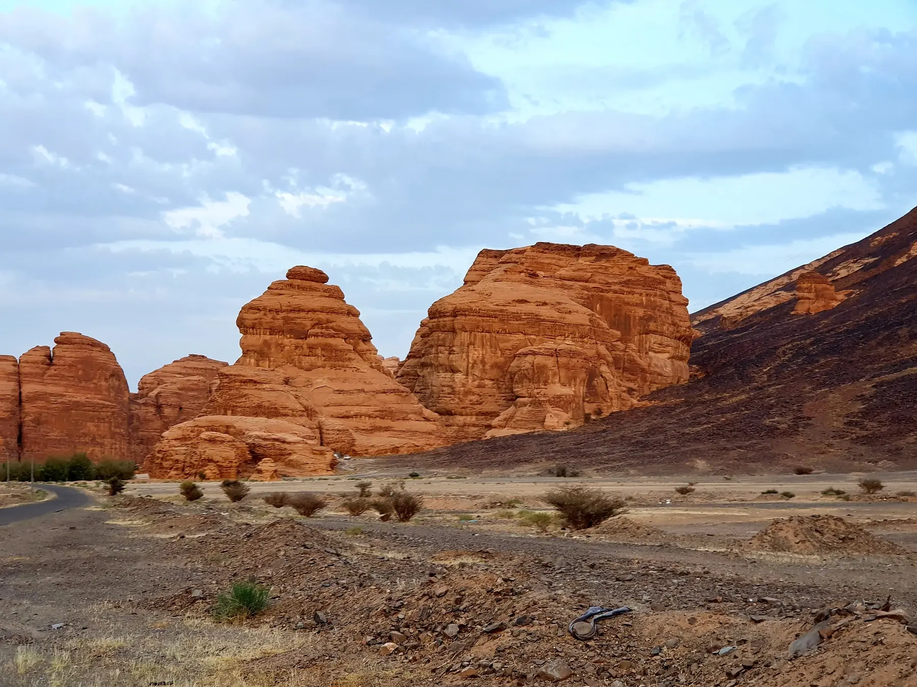 Open desert rock formations